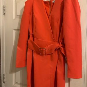 River island dress with belt.